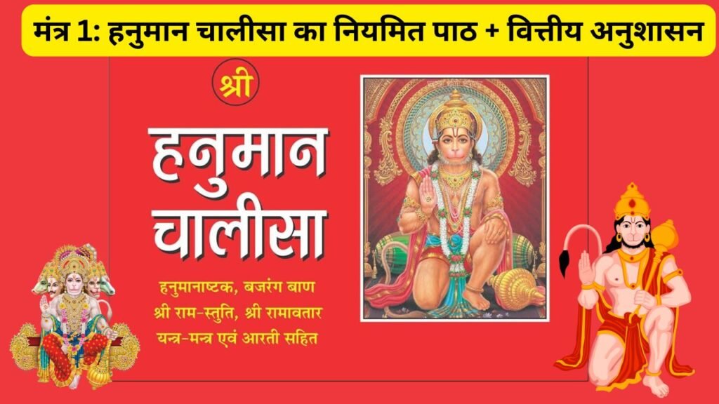 मंत्र 1: हनुमान चालीसा का नियमित पाठ + वित्तीय अनुशासन